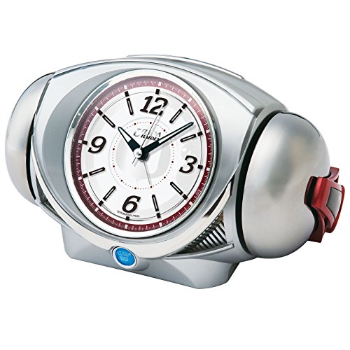SEIKO CLOCK(セイコークロック) ウルトラ RAIDEN(ライデン)大音量目覚まし時計 クオーツ ウルトラマン (銀色メタリック塗装) CQ141S