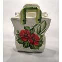 große Vase im Blumenmotiv - Keramik, Porzellan, Dekoration und Tischschmuck