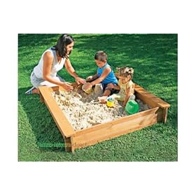 Square Wooden Sand Pit
