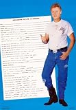 Application to Live in Arkansas (Bill Clinton Red Neck) Framed Art Poster Print - 22 X 32