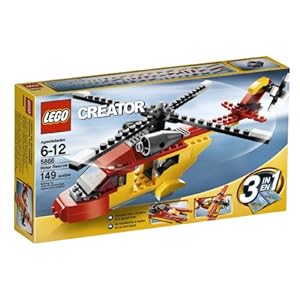 Lego Creator "Rotor Rescue" 3-In-1 Helicopter/Biplane/Speedboat 149