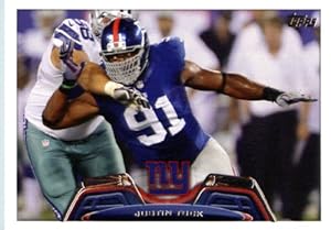 2013 Topps NFL Football Card # 267 Justin Tuck New York Giants