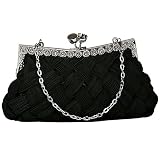 51wO4%2BIGtML._SL160_ - BLACK WOVEN BRAID CLUTCH W/RHINESTONE TRIM - clutches-purses