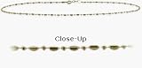 10 Karat Yellow Gold 10 Inch Bead Style Anklet