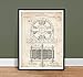 Steves Poster Store Tesla Electric Motor 1888 Patent Art Print Inventor Genius Elon Musk Model S Car Reproduction Nicola (5 x 7)