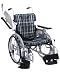 自走用低床型六輪車いす　こまわりくん２０　KAK20-40-LO/A11（紫チェック）
