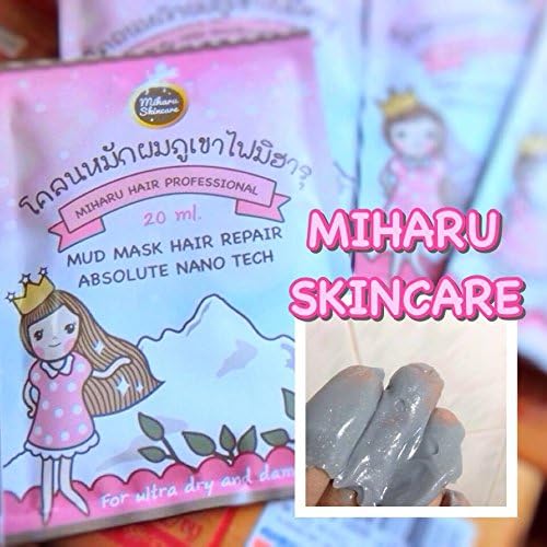 3x Miharu Mud Mask Hair Repair Absolute Nano Tech for Ultra Dry Damage Hair,hair Loss [Get Free Tomato Facial Mask + Free Gift : Praew Detoxified Chlorophyll 25,000 Micrograms Healthy Antioxidation Use By Mix with Water 500 Ml ,Can Drink Anytime.pure Chlorophyll 25,000 Mcg No Sugar Powder. Supplements Chlorophyll Powder 1 Bag with Chlorophyll up to 25,000 Mcg . Maker Easy to Carry to Drink Every Day, Every Time. Chlorophyll Useful : Chlorophyll Is the Blood of Plants. There Are Many Natural Minerals Containing . Antioxidant Vitamins, Proteins and Nutrients. Are Needed for the Body to Adjust the Ph in Our Body . Chlorophyll Humans Should Consume More Supplements to Come Bill Hemoglobin in the Blood.]