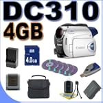 Canon DC 310 - Camcorder - widescreen - 680 Kpix - optical zoom: 37 x - supported memory: MMC, SD - DVD-R (8cm), DVD-RW (8 cm), DVD-R DL (8 cm) $519.95
