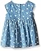 Calvin Klein Baby Girls' Butterfly Print Chambray Dress and Panty, Blue, 3-6 Months
