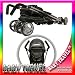 NEW BUGGY STROLLER PUSHCHAIR WITH LARGE SUN CANOPY HOOD - ZETA VOOOM - Black with Rain Cover