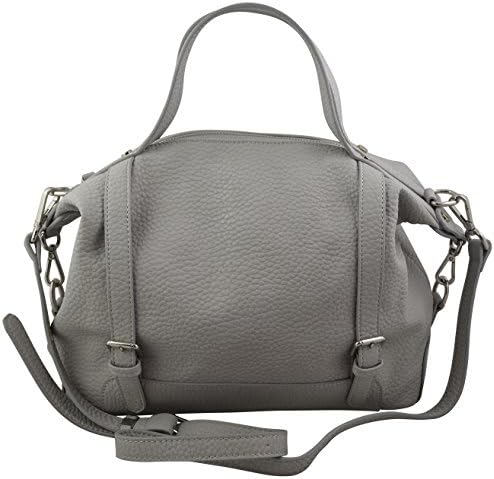 Katie Q Elegant Pebble Carry All Satchel with Strap Decor