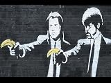 BANKSY ART Poster PRINT (Pulp Fiction) Size 11.7 x 16.5- 297mm x 420mm