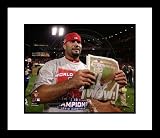 Albert Pujols St Louis Cardinals MLB Framed 8x10 Photograph 2011 World Series Newspaper Headline
