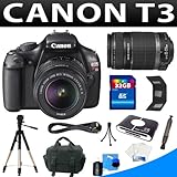 Canon EOS Rebel T3 Digital Camera + Canon Ef-s 18-55mm F/3.5-5.6 Is Autofoc ....
