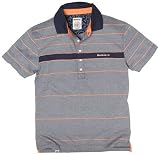 Reebok Mens Starcrest Stripe Polo Navy/White