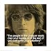 John Lennon Cheaper Seats Quote Music Poster Print - 41x41 cm