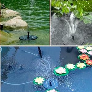 KK-ELECTRONICS Solar Powered Water Pump Garden Fountain Pond Feature