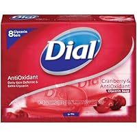 Dial Cranberry and Antioxidant Glycerin Soap Bar, 8 Count