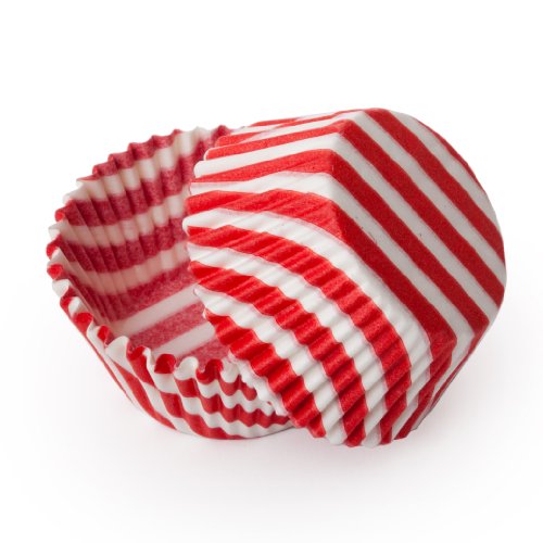 Dress My Cupcake Standard Red Striped Cupcake Liners BULK - 500 Liners - Baking Cups,Â Holders, Cupcake BoxesÂ 