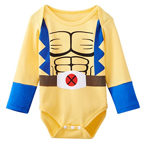 A&J Design Baby Boy' Wolverine Long Sleeve Bodysuit 12-18 Months