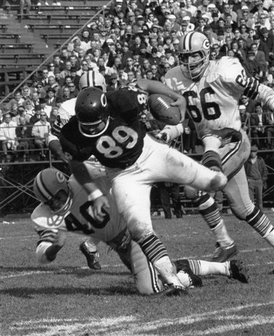 MIKE DITKA CHICAGO BEARS & RAY NITSCHKE GREEN BAY PACKERS 8X10 SPORTS ACTION PHOTO