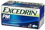 Search : Excedrin Regular Strength Pain Reliever PM, 50-Count Tablets (Pack of 2)