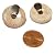 Jasper Cufflinks 03 Stone Spotted Pink Fashion Donut Silver Tab Brass Rock Crystal Healing