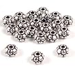 20 Saucer Bali Beads Sterling Silver Stringing Beading