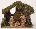4-Piece Set Fontanini 5" Nativity Scene with Italian Stable #54650