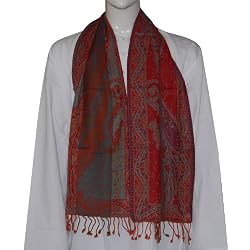 Scarf Muffler Pure Wool Perfect Gift for Father 12 x 60 inches (wsmf077)