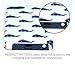 DandyCase iPhone 5 / 5S Case, Perfect Pattern *No Chip/No Peel* Flexible Slim Case Cover for Apple iPhone 5 / 5S [White & Navy Blue Whales]