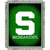Michigan State Jacquard Woven Throw Blanket