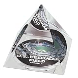 MLB US Cellular Stadium Crystal Pyramid Paperweight