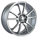 IMAGE OF Akita Racing AK35 435 Hyper Silver Wheel with Machined Lip (17x7