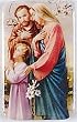 Religious Magnet - Holy Family - 1and 3/4"x2and3/4" - A Cromo NB (Milano, Italy) protected by a mylar film