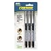 MMF Industries Counterfeit Detector Pen, 5.5 Inches, 3 Pens per Pack, Black Barrel (200045304)