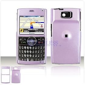 PCMICROSTORE Brand Samsung BlackJack II SGH-i617 i617 Solid Lilac Snap-On Case Cover with Removable Swivel Belt Clip (NOT compatible with BlackJack i607)