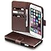 iPhone 6S Plus Case, Terrapin [GENUINE LEATHER] iPhone 6 Plus Case Executive [Brown] Premium Wallet Case with Card Slots & Bill Compartment Case for iPhone 6 Plus / 6S Plus Brown