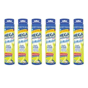 Evercare Large Surface Pet Roller Refill 6 Pack - 50 Sheet Each