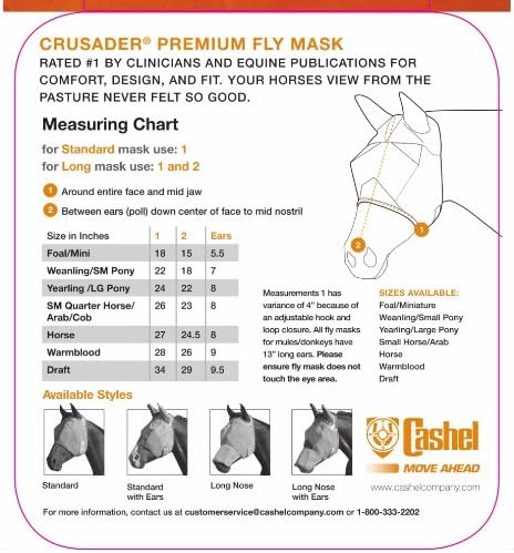 Cashel Long Fly Mask with Ears, Arab [Misc.]