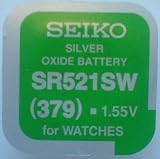 Seiko Watch Battery SR521SW (379)