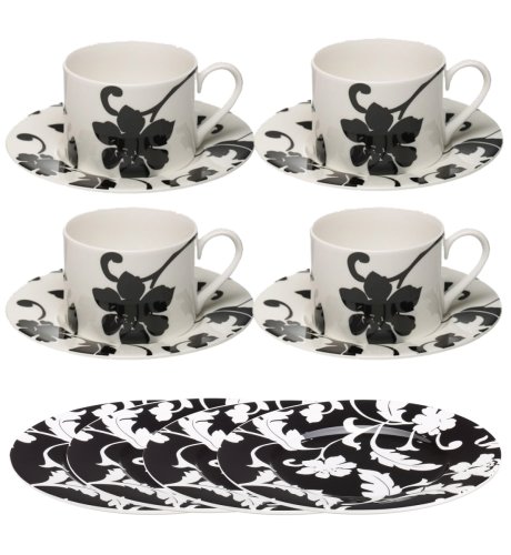Damask Collection 12-Piece Tea Set