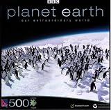 Planet Earth: Pole to Pole - Adelie Penguins - 500 Piece Jigsaw Puzzle