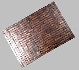 Badvorleger Bambus Holz Badematte 88x60 coffee braun