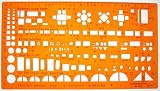 1:100 Scale Architectural Drawing Template Stencil - Architect Technical Drafting Supplies - Furniture Symbols for House Interior Floor Plan Design