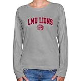 NCAA Loyola Marymount Lions Ladies Ash Logo Arch Long Sleeve Classic Fit Tee-