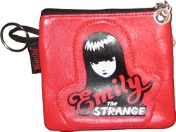 Emily the Strange Black and Red Vinyl Coin Change purse