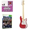 Mad Catz Rock Band 3 Bass Bundle - Includes: Red Hot Chili Peppers Bonus Tracks, Full Game, and Fender Precision Bass Guitar Controller Hot Rod Red for Xbox 360