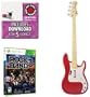 Mad Catz Rock Band 3 Bass Bundle - Includes: Red Hot Chili Peppers Bonus Tracks, Full Game, and Fender Precision Bass Guitar Controller Hot Rod Red for Xbox 360