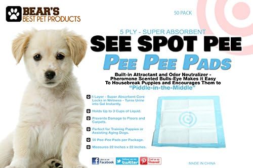 Puppy Pads for Large Medium & Small Dogs in 50 Packs and 100 Packs for Bulk Discount. These Puppy Training Pads Also Fit Training Pad Holders. Best Puppy Pee Pads